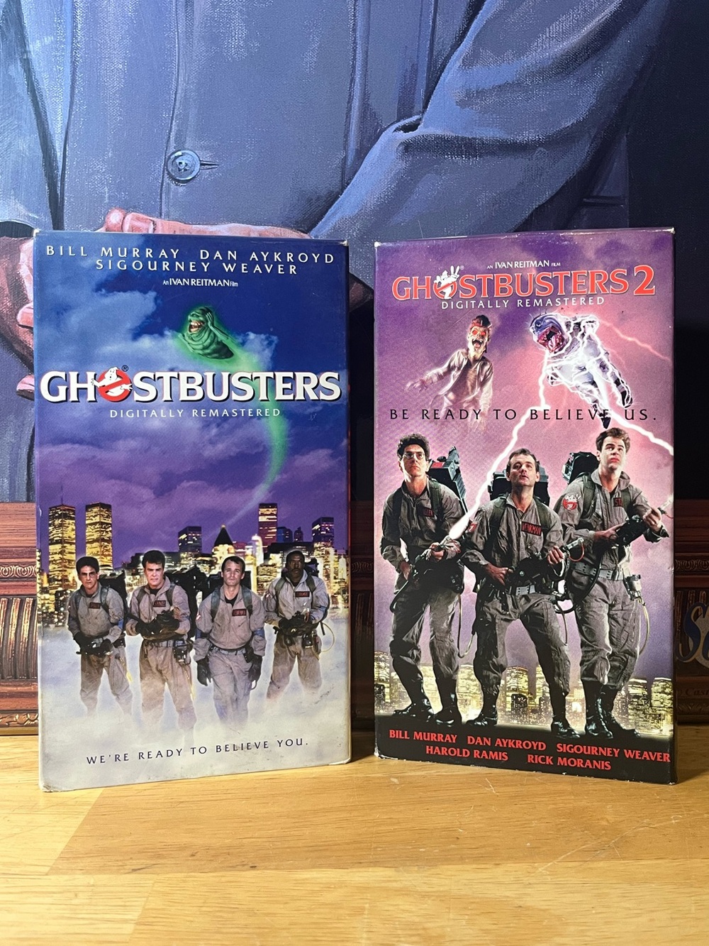 Ghostbusters, the movie one and two VHS movie tapes lot digitally remastered